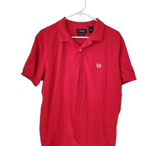 Chaps Men's Bright Red Polo